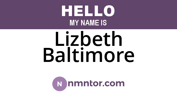 Lizbeth Baltimore