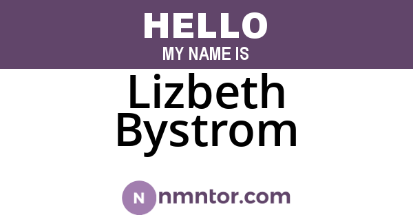 Lizbeth Bystrom