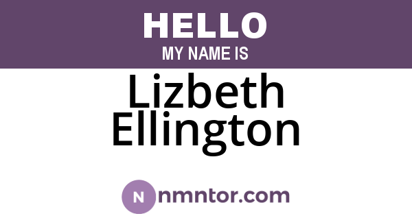 Lizbeth Ellington