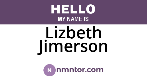 Lizbeth Jimerson