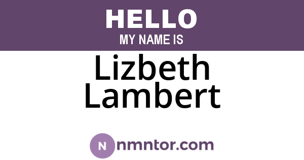 Lizbeth Lambert