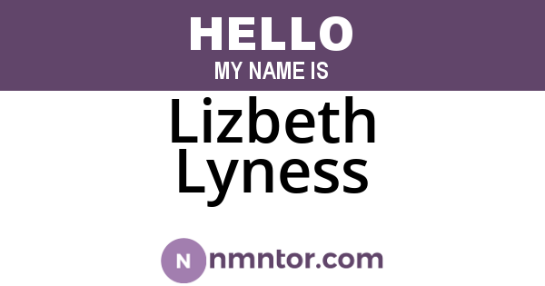 Lizbeth Lyness