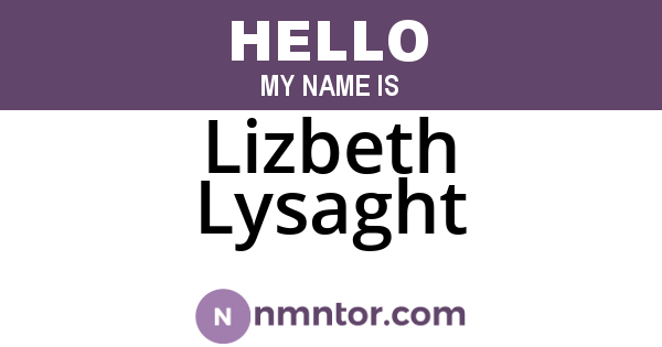 Lizbeth Lysaght