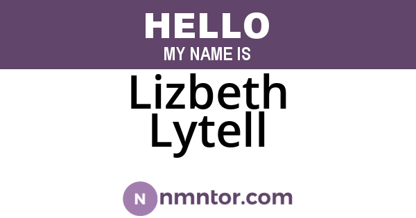 Lizbeth Lytell