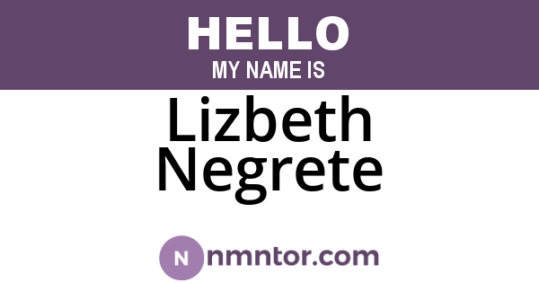 Lizbeth Negrete