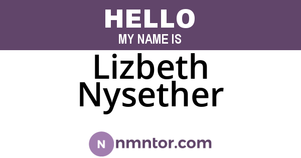 Lizbeth Nysether