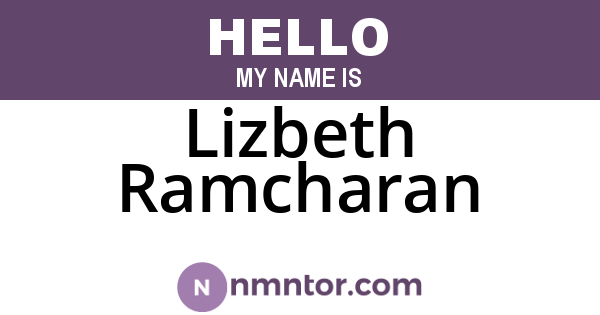 Lizbeth Ramcharan