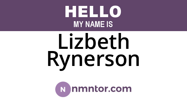 Lizbeth Rynerson
