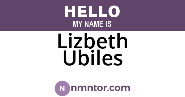 Lizbeth Ubiles