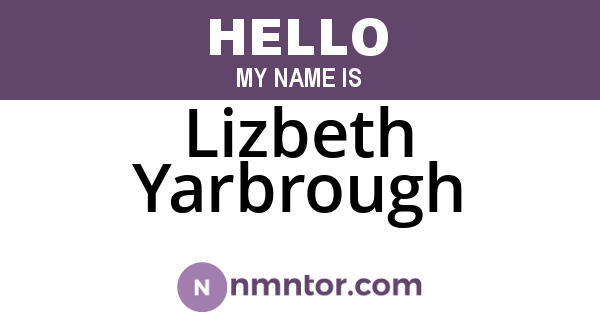 Lizbeth Yarbrough