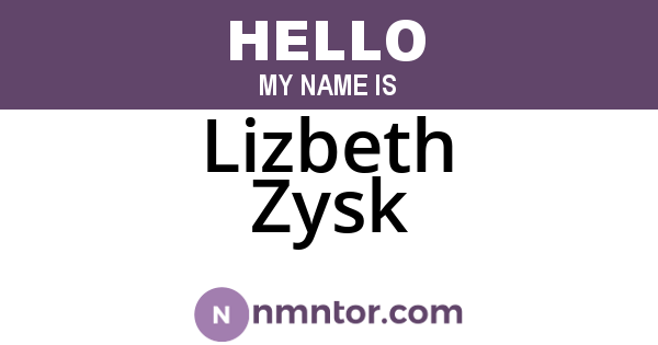 Lizbeth Zysk