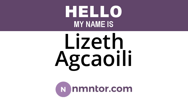 Lizeth Agcaoili