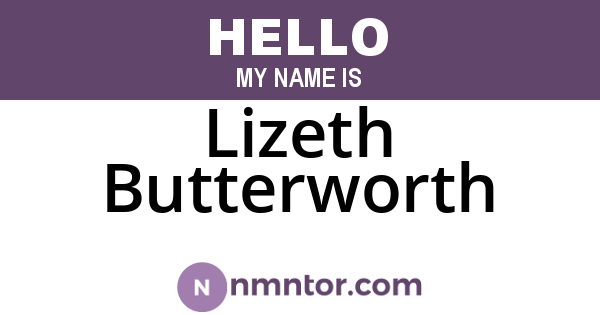 Lizeth Butterworth