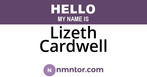 Lizeth Cardwell