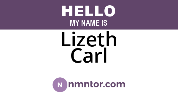 Lizeth Carl
