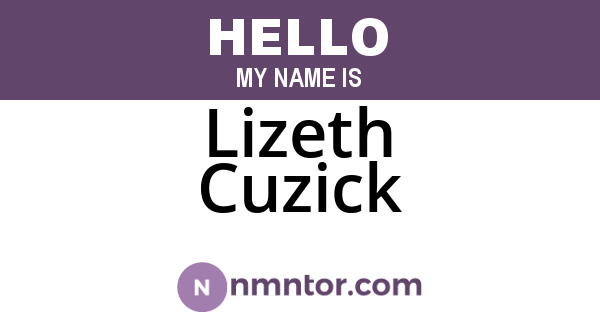 Lizeth Cuzick