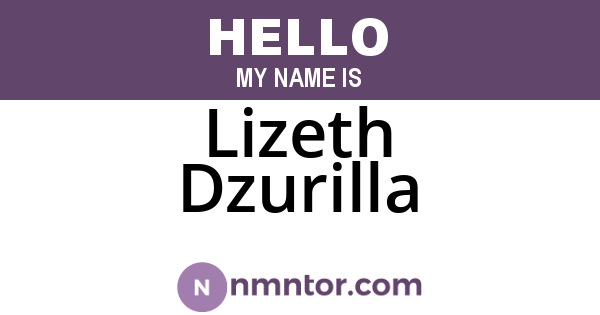 Lizeth Dzurilla