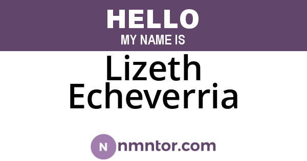 Lizeth Echeverria