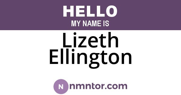 Lizeth Ellington