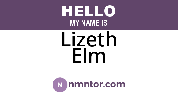 Lizeth Elm
