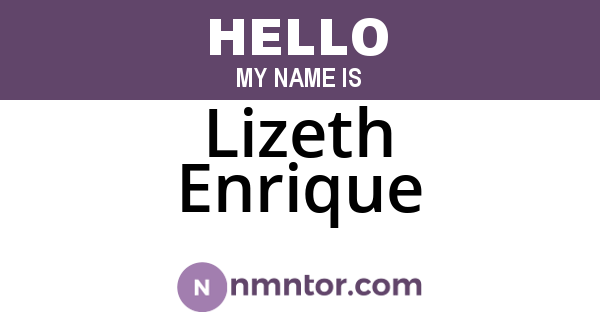 Lizeth Enrique