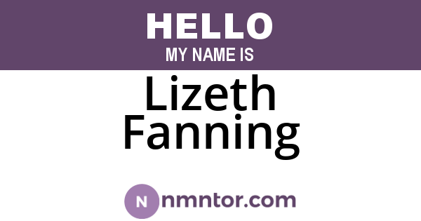 Lizeth Fanning