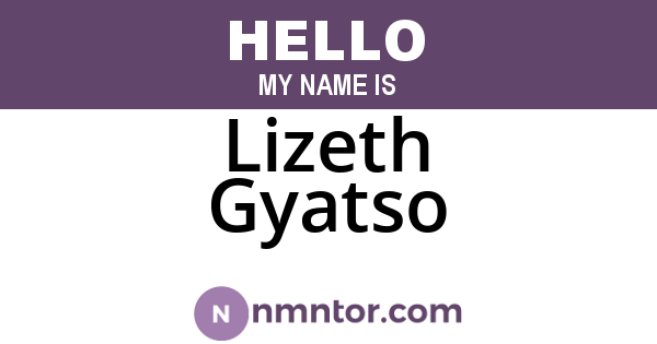 Lizeth Gyatso