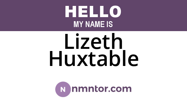 Lizeth Huxtable