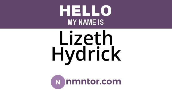Lizeth Hydrick