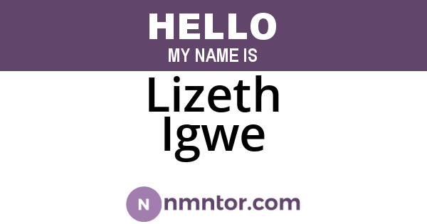 Lizeth Igwe