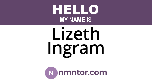 Lizeth Ingram