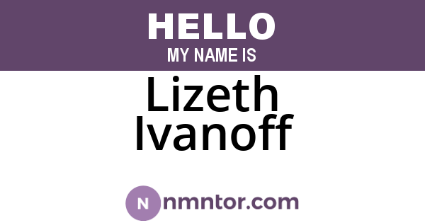 Lizeth Ivanoff