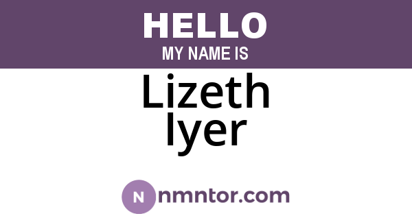 Lizeth Iyer