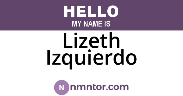 Lizeth Izquierdo