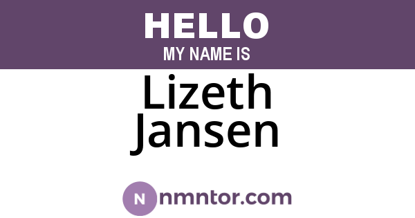 Lizeth Jansen