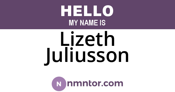 Lizeth Juliusson