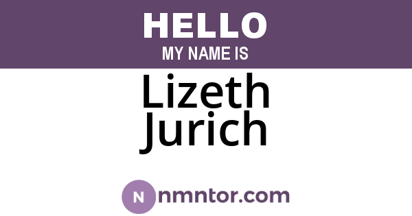 Lizeth Jurich