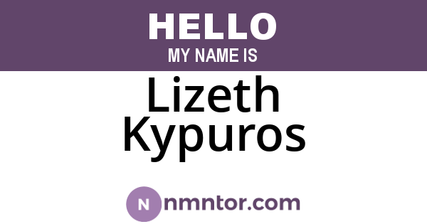 Lizeth Kypuros