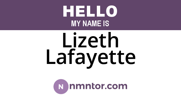 Lizeth Lafayette