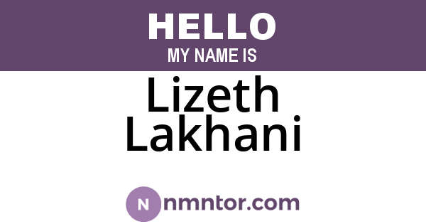 Lizeth Lakhani