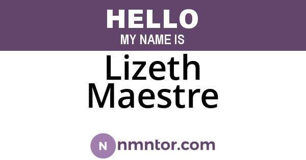Lizeth Maestre