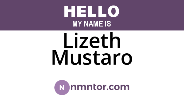 Lizeth Mustaro