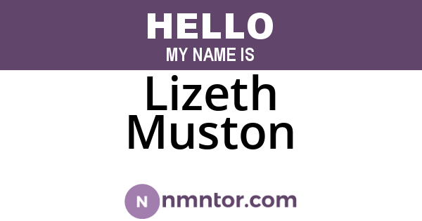 Lizeth Muston