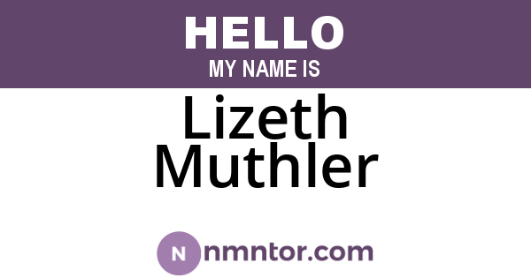 Lizeth Muthler