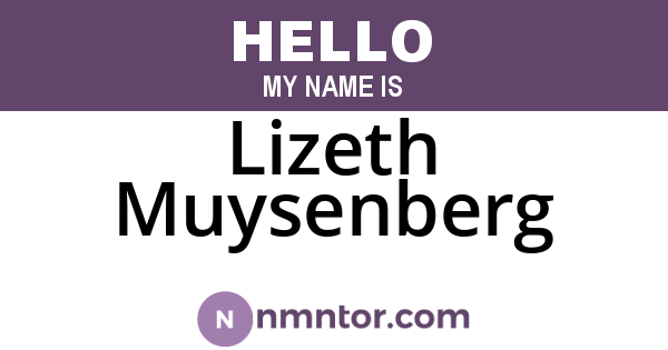 Lizeth Muysenberg