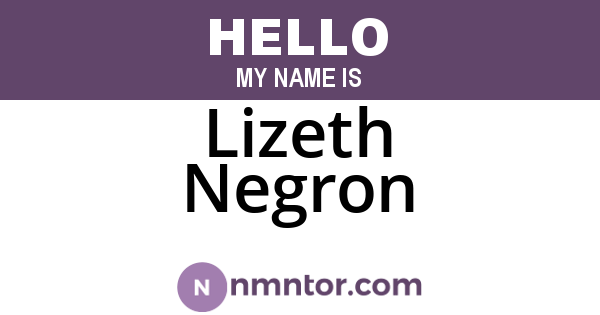 Lizeth Negron