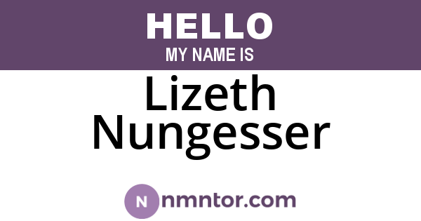 Lizeth Nungesser
