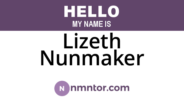 Lizeth Nunmaker