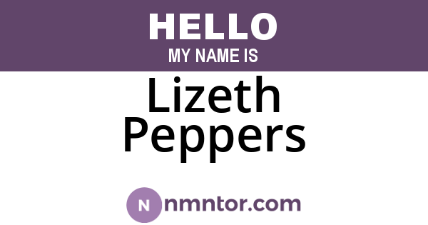 Lizeth Peppers