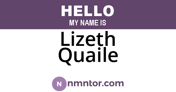 Lizeth Quaile